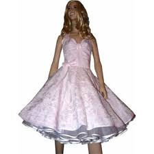 Guter service · geschneidert · schneller versand · top qualität Spitzenkleid Hochzeitskleid 50er Jahre Zum Petticoat Rosa Weiss