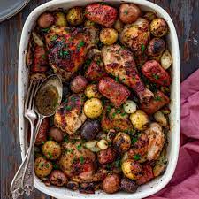 Delicious and healthy homemade chicken apple. Oven Roasted Chicken Sausage And Potatoes Olivia S Cuisine