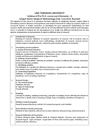 Since it will be presented publically, it is important that you are able to justify and defend your topic confidently. Research Methodology Utu Syllabus Hypothesis Sampling Statistics