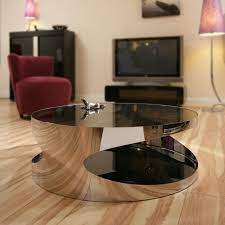 Free delivery over £40 to most of the uk great selection excellent customer service find everything for a beautiful home. Modern Designer Large Round Coffee Table Glass Top Stainless Steel 203 Round Coffee Table Modern Round Glass Coffee Table Coffee Table