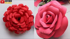 Cara membua bunga dari kertas dapat diubah menjadi bermacam macam hiasan pada rumah maupun ruangan yang lain. Giant Paper Rose Cara Membuat Bunga Mawar Indah Dari Kertas Origami Bunga Mawar Besar Youtube