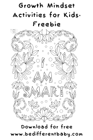 Kids Growth Mindset Coloring Pages Be Different Baby Coloring Pages Affirmations For Kids Coloring Pages For Kids