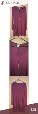 Tmg Long Sleeve Burgandy Dress With Gold Necklace Brand Tmg Size Medium Color Burgandy Features Gold Neckl Burgandy Dress Clothes Design Burgundy Dress