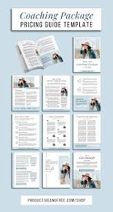 You can do this by making a company profile template to give information about your products and the reasons why you offer them. Coaching Package Template Productive And Free Life Coach Business Life Coaching Business Business Coaching Tools