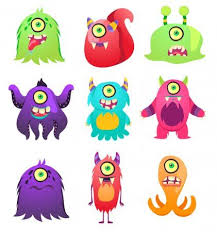 Cute Monsters Cartoon Aliens From Space For Kindergarten Children Sto Affiliate Cartoon Aliens Cute Monsters A Cute Monsters Cute Alien Cartoon