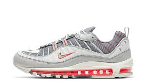 Another colorway of the nike air max 98 bubble pack. Nike Air Max 98 Grey Habanero Red Where To Buy Cj0592 001 The Sole Supplier
