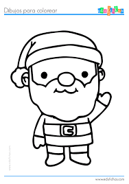 Papa Noel Para Colorear Pdf