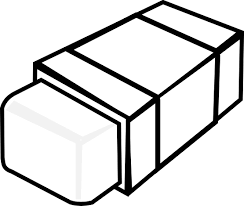 Free Clipart Efface Noir Et Blanc Recherche Google Eraser Clip Art Coloring Pages For Kids