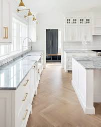 Top 60 Best Kitchen Flooring Ideas Cooking Space Floors White Kitchen Design White Kitchen White Kitchen Cabinets