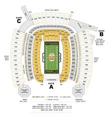 Map Of Heinz Field The Pittsburgh Steelers Stadium Heinz