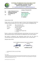 Contoh surat undangan rapat laporan pertanggung jawaban keuangan. Contoh Undangan Rapat Pembangunan Masjid Doc Guru Paud