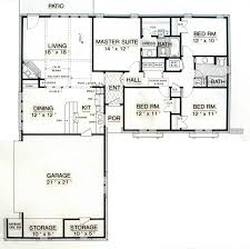 Three bedrooms, two full baths and an open familyroom, dining area with window. House Plan 65983 With 1500 Sq Ft