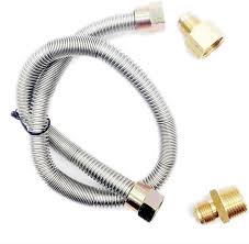 Gas line for outdoor fire pit. Amazon Com Meter Star Propane Fire Pit Whistle Free Gas Flex Line For Fire Pit And Fireplace Stainless Steel 24 Long 1 2 Npt Male X 1 2 Npt Female Corrugated Pipe Patio