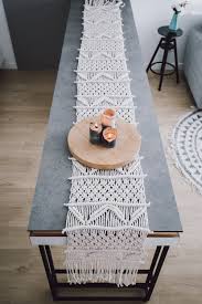Handwoven Macrame Wedding Runner Macrame Table Runner Etsy In 2020 Macrame Table Runner Brides Table Decorations Macrame Wedding