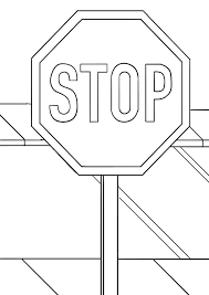 Bus stop sign coloring page. Vehicles Coloring Pages Free Printable Coloring Pages At Coloringonly Com