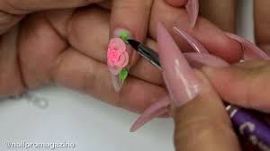 Acrylic nail paints are a mixture of liquid monomer and powder polymer. How To Encapsulate Acrylic Roses For Nails Youtube