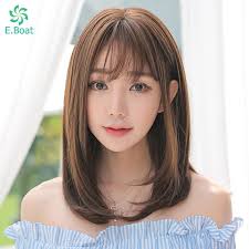 Korean side bangs stay visible even when your hair is tied up, giving a feminine vibe at all. Korean Short Hair With Bangs Straight Bpatello