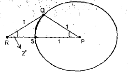 Tangent to circle theorem a line is tangent to a circle if and only if the line is perpendicular to the radius drawn to the point of tangency. Suppose Q Is A Point On The Circle With Centre P And Radius 1 As Shown In The Figure R Is A Point Outside The Circle Such That Qr 1 And