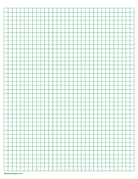 Free Printable Green Graph Paper The Paper Includes 1 4 Inch Squares And Is Sized For Letter Paper Download It Graph Paper Letter Paper Printable Graph Paper