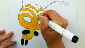 This is a fanart coloring. Miraculous Ladybug Coloring Book Pages Kwami Trixx Volpina Bee Queen Bee Evies Toy House Video Dailymotion