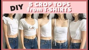 Thanks to @emilyelizebeth i am able to share this diy with all of you. Side Ruched Crop Top From T Shirt Fashion Wanderer