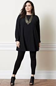 Total Black Outfits With Leggings Plus Size Leggings Fashion