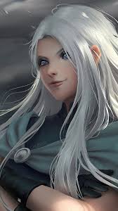 Fantasy Woman White Hair Art 720x1280 Wallpaper Fantasy Women White Hair Character Portraits