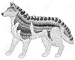 You might also be interested in coloring pages from dogs category. Siberian Husky With High Details Adult Antistress Or Children Coloring Page With Dog Hand Drawn Animal Doodle Sketch For Tattoo Poster Print T Shirt In Style Vector Illustration Royalty Free Cliparts Vectors And