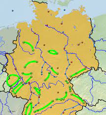 Deutschland grenzt an die folgenden neun staaten: Erdkunde Deutschland Karte Gebirge