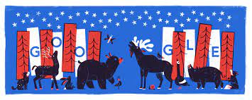 Today's interactive doodle celebrates u.s. Fourth Of July 2021
