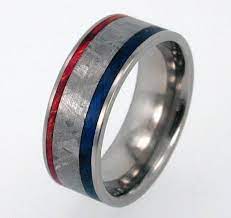 Patriotic Men S Wedding Band L Ringmebaby Blue Wedding Rings Titanium Wedding Rings Wedding Rings