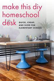 Easy Diy Homeschool Desk Home Library Diy Home Library Decor Updated Kitchen Designs
