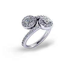 Double halo diamond rings make an even more glamorous look. Double Stone Halo Diamond Ring 27396 Usa Jewels