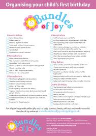 Birthday Ideas For 12 Year Old Boy Uk Bundles Of Joy Tick List Page 001 First Birthdays First Birthday Parties Safari Birthday Party