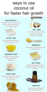 Coconut oil can serve as a natural and effective remedy for many scalp and hair issues. Ways To Use Coconut Oil For Faster Hair Growth Coconut Oil Hair Care Coconut Oil Hair Hair Remedies