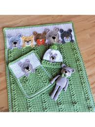This crochet pattern is available to download. Baby Kids Crochet Blanket Patterns Sleep Tight Teddy Bear Crochet Designs