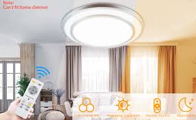 Maybe you would like to learn more about one of these? Dllt 48w Dimmable Led Flush Mount Ceiling Light Lighting With Remote 20 Inch Close To Ceiling Lights Fixture For Bedroom Living Room Dining Room 3000k 6000k Color Changeable Amazon Com