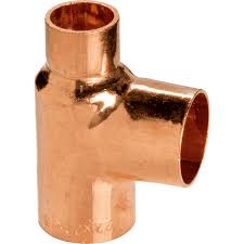 Copper pipes are not used for plumbing, they have in some rare instances used in the past. Copper End Feed Reducing Tee 15mm 22mm 28mm