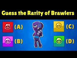 Parmi ces personnages, qui a des boucles d'oreilles ? Guess The Rarity Of Brawlers With Skin Brawl Stars Quiz Youtube Brawl Rarity Stars