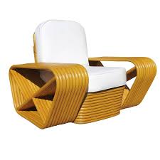 Restored Paul Frankl Style Ten Strand Square Pretzel Rattan Lounge Chair In 2020 Rattan Lounge Chair Vintage Chairs Rattan Furniture