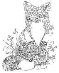 Free printable zentangle fox coloring pages for adults and teens. Coloring Pages For Kids Fancy Fox B111 Coloring Pages Degree