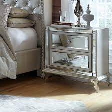 Maybe you would like to learn more about one of these? Michael Amini Jayne Seymour Living Hollywood Loft 2 Drawer Plastic Nightstand In Silver Frost Tone Reviews Wayfair