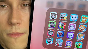 22 Outfit7 Games: Talking Tom,Tom Gold Run,Talking Ginger,My Talking Angela  2,Jetski 2,Pierre,Ben