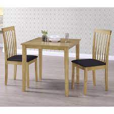 Oak Dining Table Sturdy Square Home Kitchen Diners Furniture Ebay Cabinets With White Appliances Mpfmpf Almirah Beds