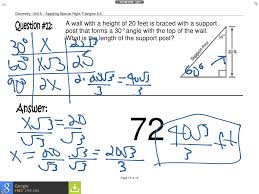 There are particular appropriate triangles with dimensions that make remembering the side lengths and angles very the reason for remembering the special right triangle is that it enables us to identify and absent side size or angle swiftly. Applying Special Right Triangles Math Geometry Triangles Right Triangles Showme