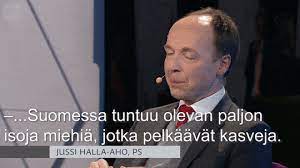 Il est connu pour sa critique de la politique d'immigration et le multiculturalisme de la finlande. Sampo Terho Vertasi Antti Rinnetta Donald Trumpiin Jussi Halla Aho Kertoi Vitsin Tassa Ylen Vaalitentin Kiusallisimmat Hetket Giffeina Nyt Fi Hs Fi