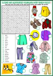 Word unscrambler is a simple online tool for unscrambling or solving scrambled words, typically useful in generating valid words from puzzle games such as scrabble, words with friends, wordfeud, wordscraper, texttwist, word. Clothes And Accessories Esl Vocabulary Worksheets