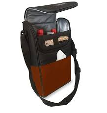 Suppliers with verified business licenses. Vin Bouquet Insulated 2 Bottle Tote Wine Carrier Bag With Shoulder Strap The Real Wood Wine Racks
