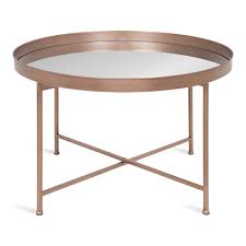This tray table features chrome bamboo inspired legs and also offered in several different combinations. Kate And Laurel Celia Round Metal Foldable Coffee Table With Mirrored Tray Top Rose Gold Walmart Com Walmart Com