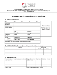 Permohonan permit mengajar di bawah. Fillable Online Thecanadiancollege International Student Registration Form The Canadian College Thecanadiancollege Fax Email Print Pdffiller